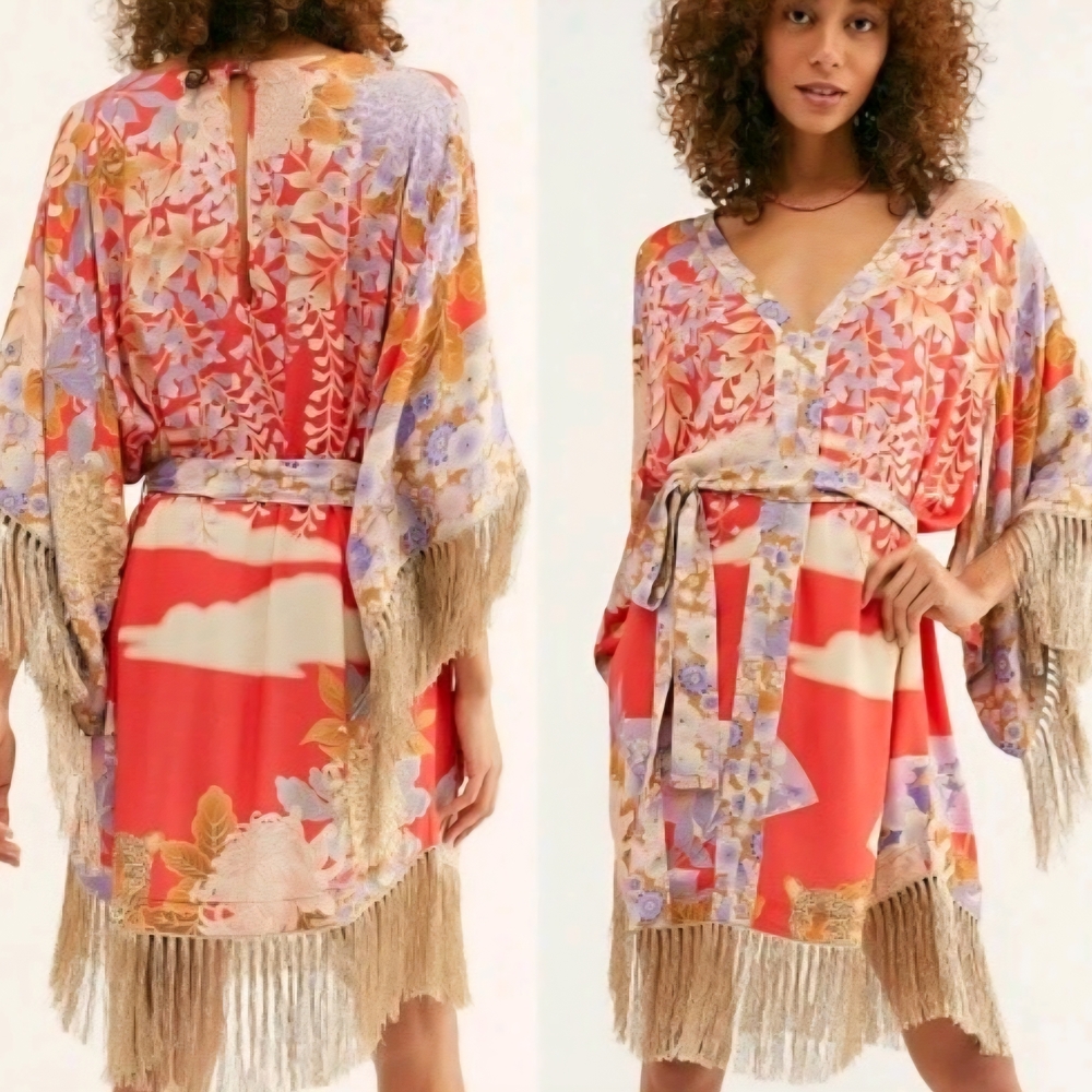 Spell & The Gypsy Collective Willow Fringe Kimono Dress